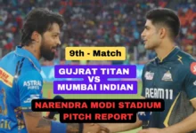 GT vs MI Pitch Report of Narendra Modi Stadium Ahemdabad