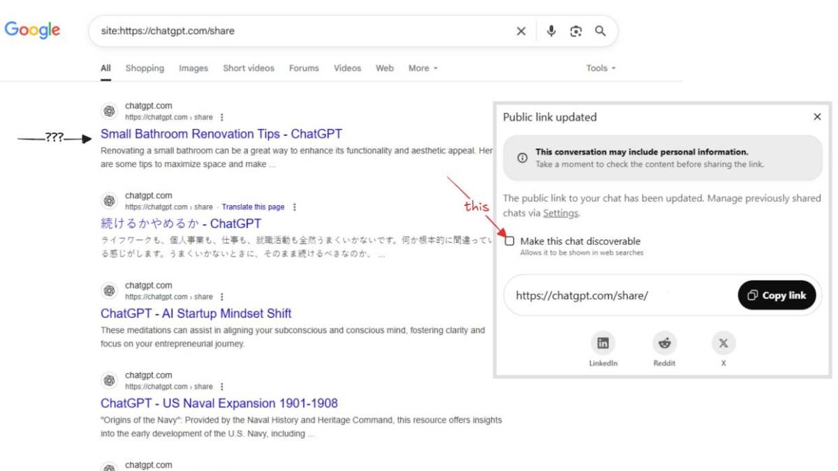 chatgpt chats on google