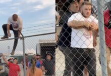Zach Bryan Jumps Fence trouble