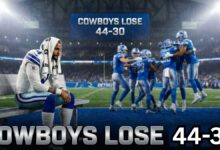 Dallas Cowboys fall 44-30 to the Detroit Lions