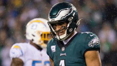 Eagles QB Jalen Hurts Takes Blame After 5 Turnovers in Loss vs Chargers