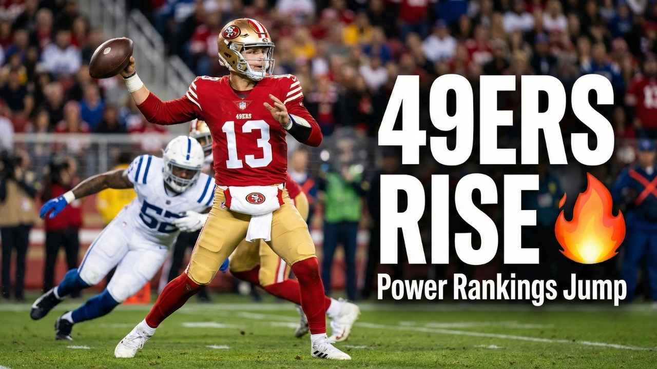 San Francisco 49ers quarterback Brock Purdy during Monday night win that boosted NFL power rankings
